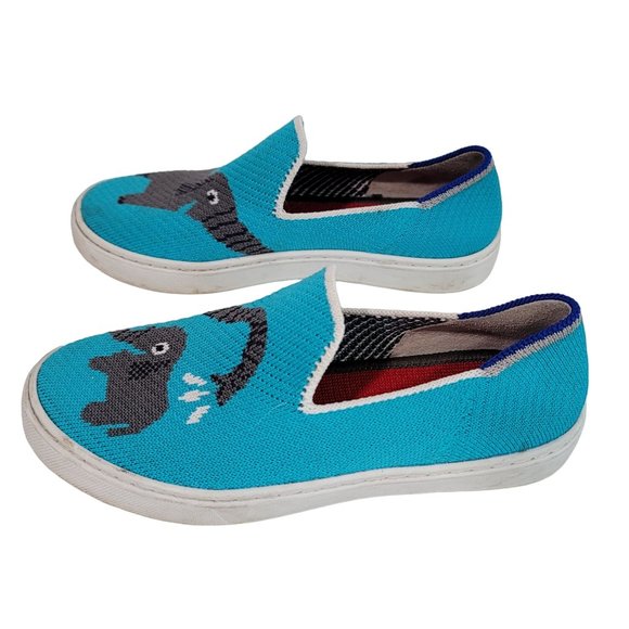 Rothy's Kids Sneaker Bath Time Slip On Shoes Little Kids sustainable elephants - Picture 4 of 9